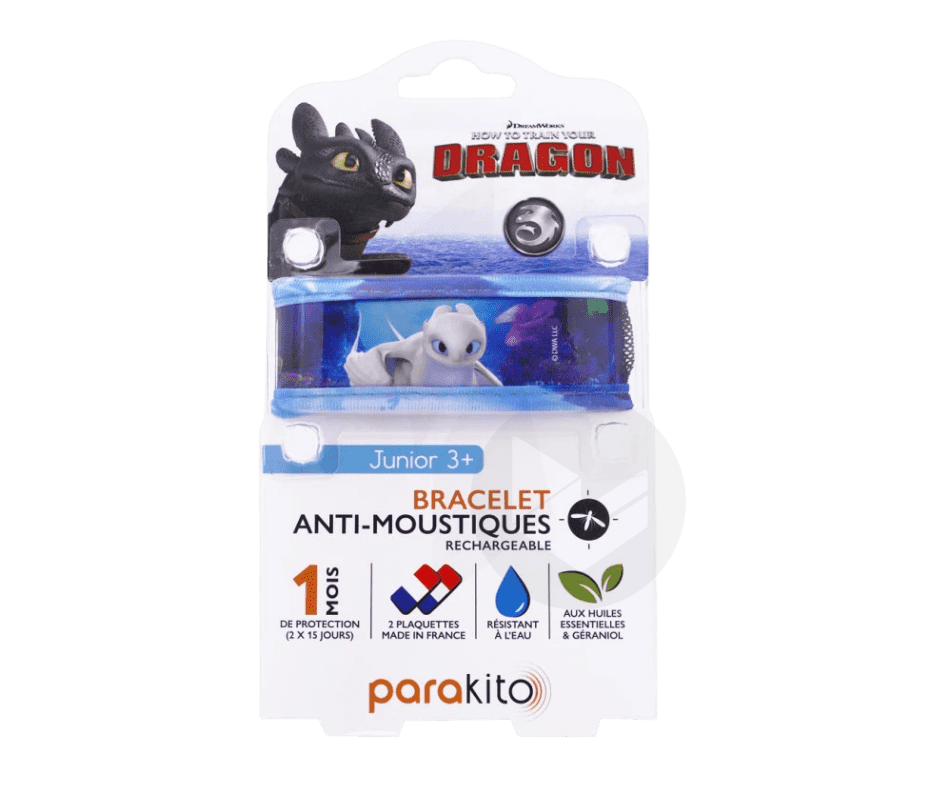 Bracelet anti-moustiques Junior Dragon Blanc