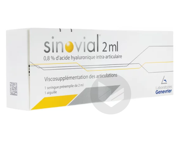 Sinovial 0.8% Solution Injectable Seringue 2ml