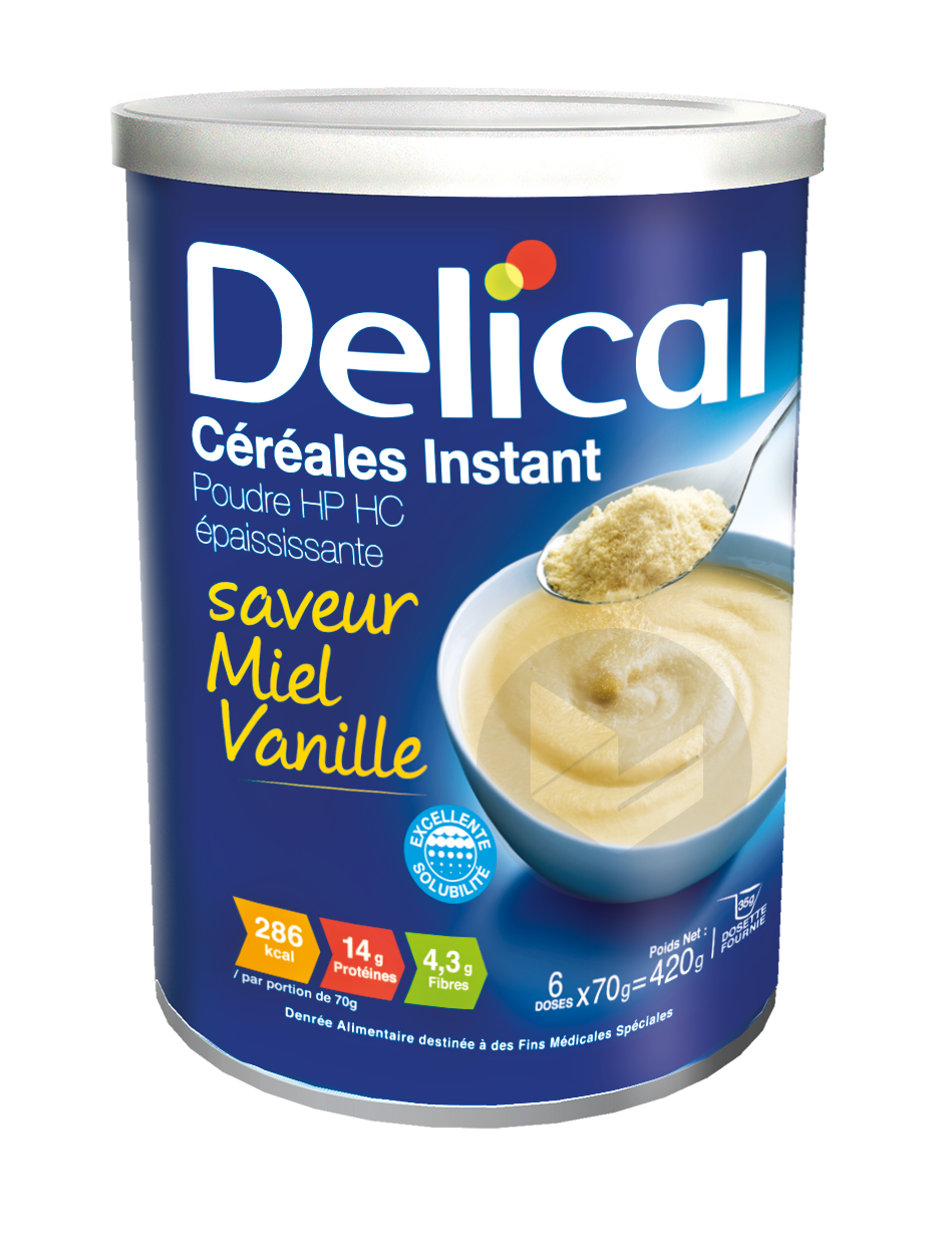 DELICAL Céréales Instant Miel-Vanille 420g