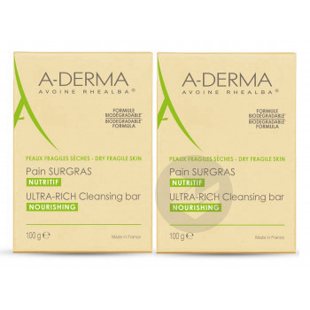 A-DERMA LES INDISPENSABLES Duo Pain surgras - 2x100g