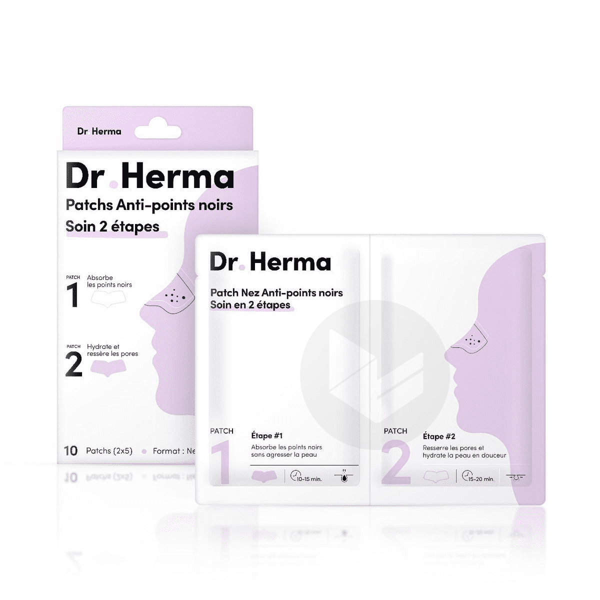 Patch Points Noirs 2 étapes Format Nez