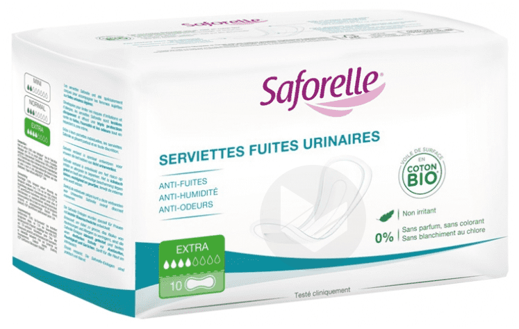Serviettes Fuites Urinaires Extra x10