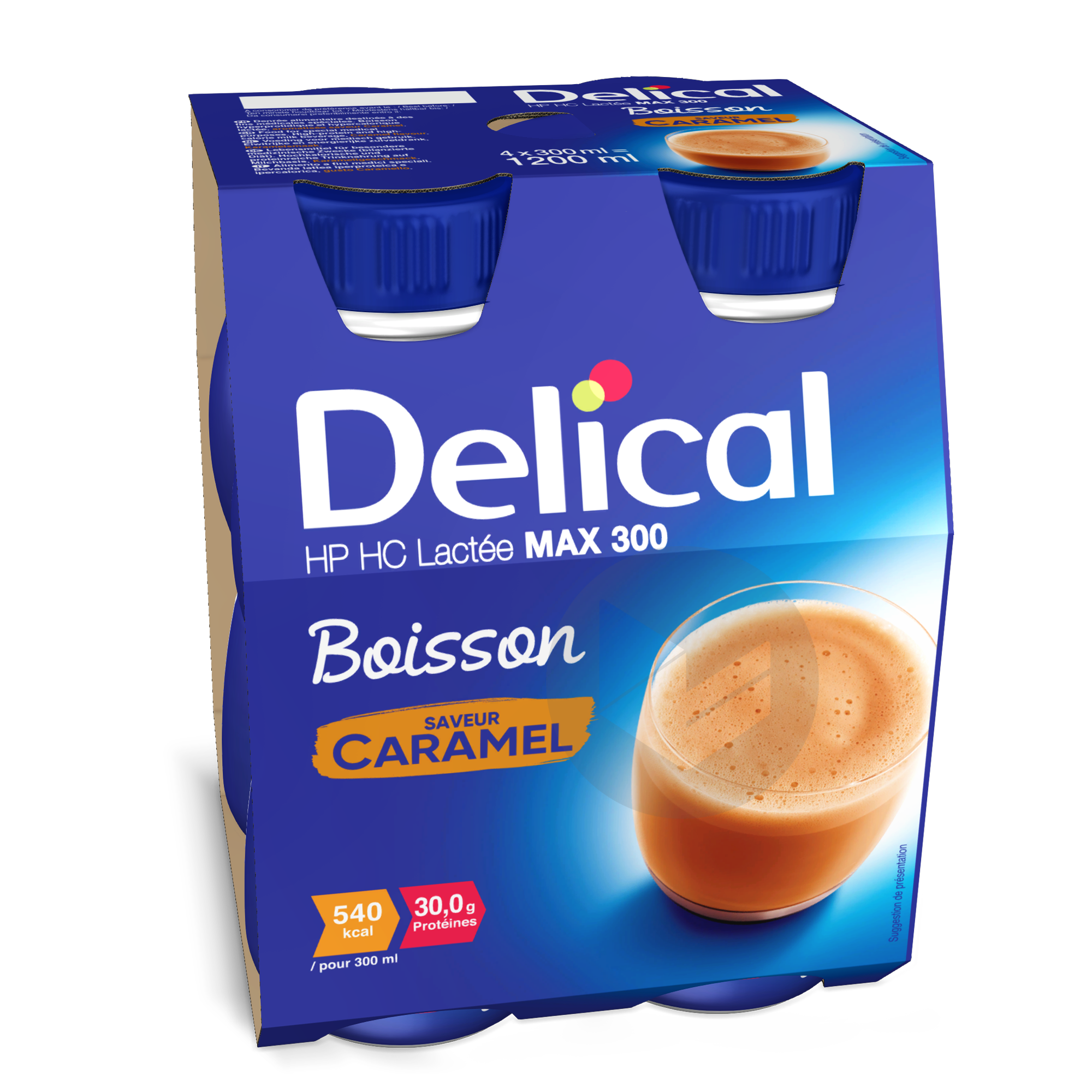 DELICAL Boisson HP HC MAX 300 Lactée Caramel