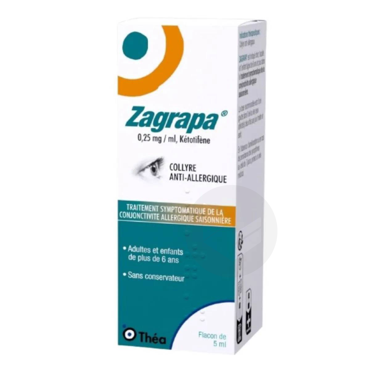 ZAGRAPA 0,25 mg/ml collyre, 5 ml