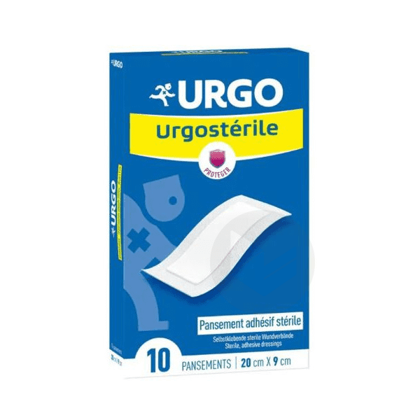 Urgostérile Pansement Stérile Adhésif 10x15cm x10