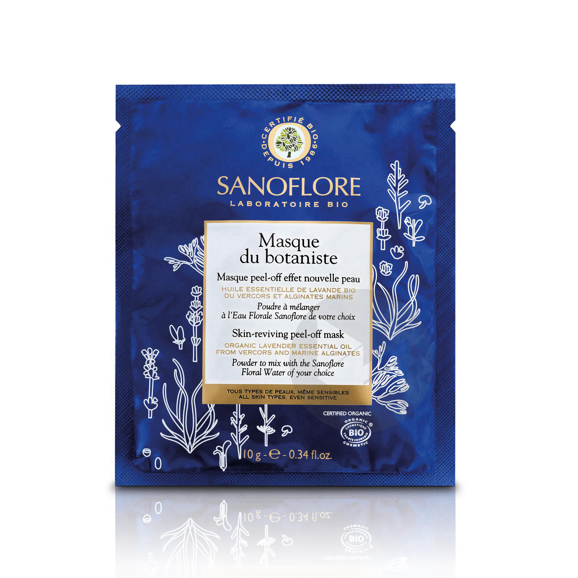 Masque du botaniste Masque sur-mesure peel-off Sachet uni-dose 10g