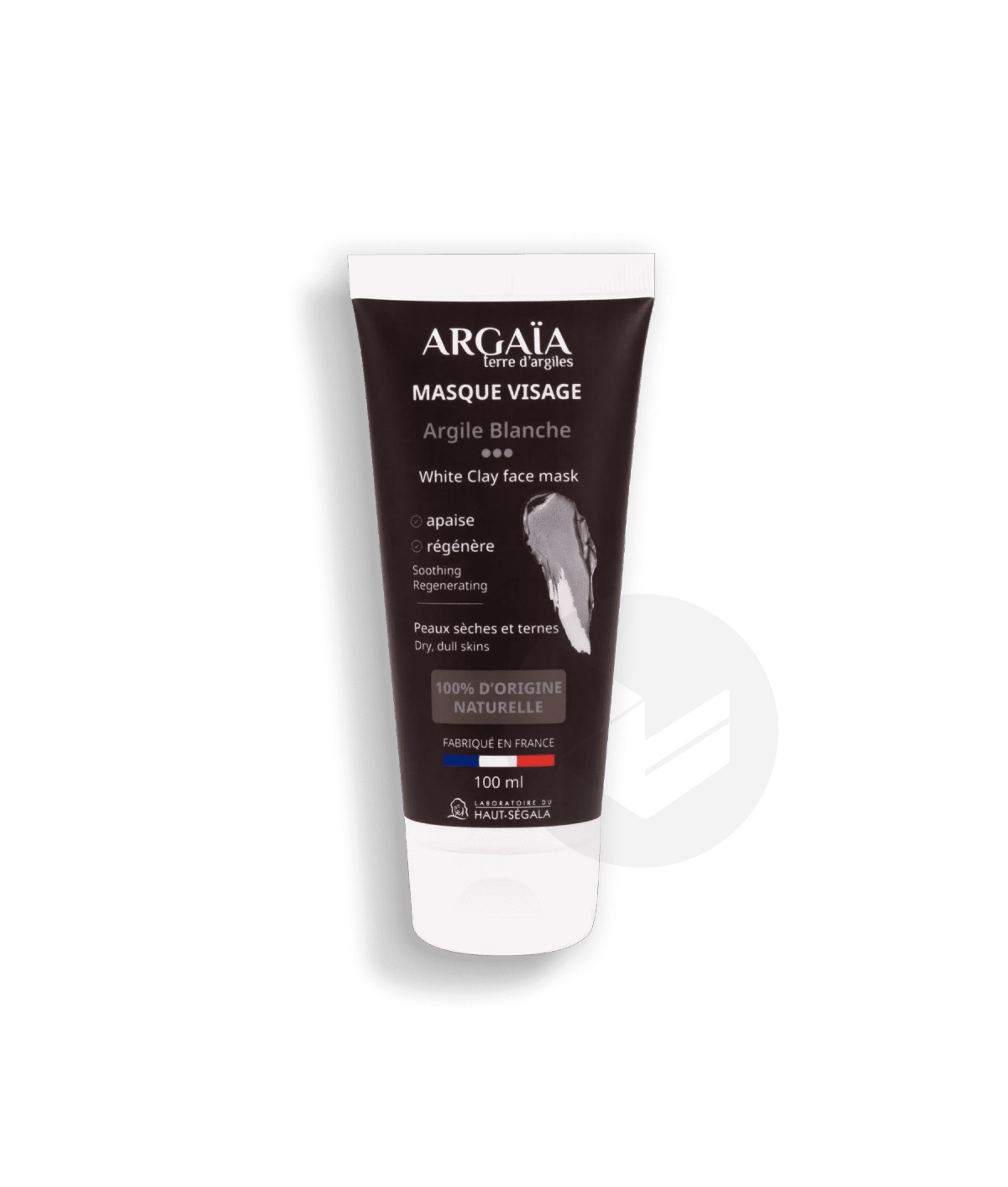 Masque visage Argile Blanche d’origine naturelle 100ml