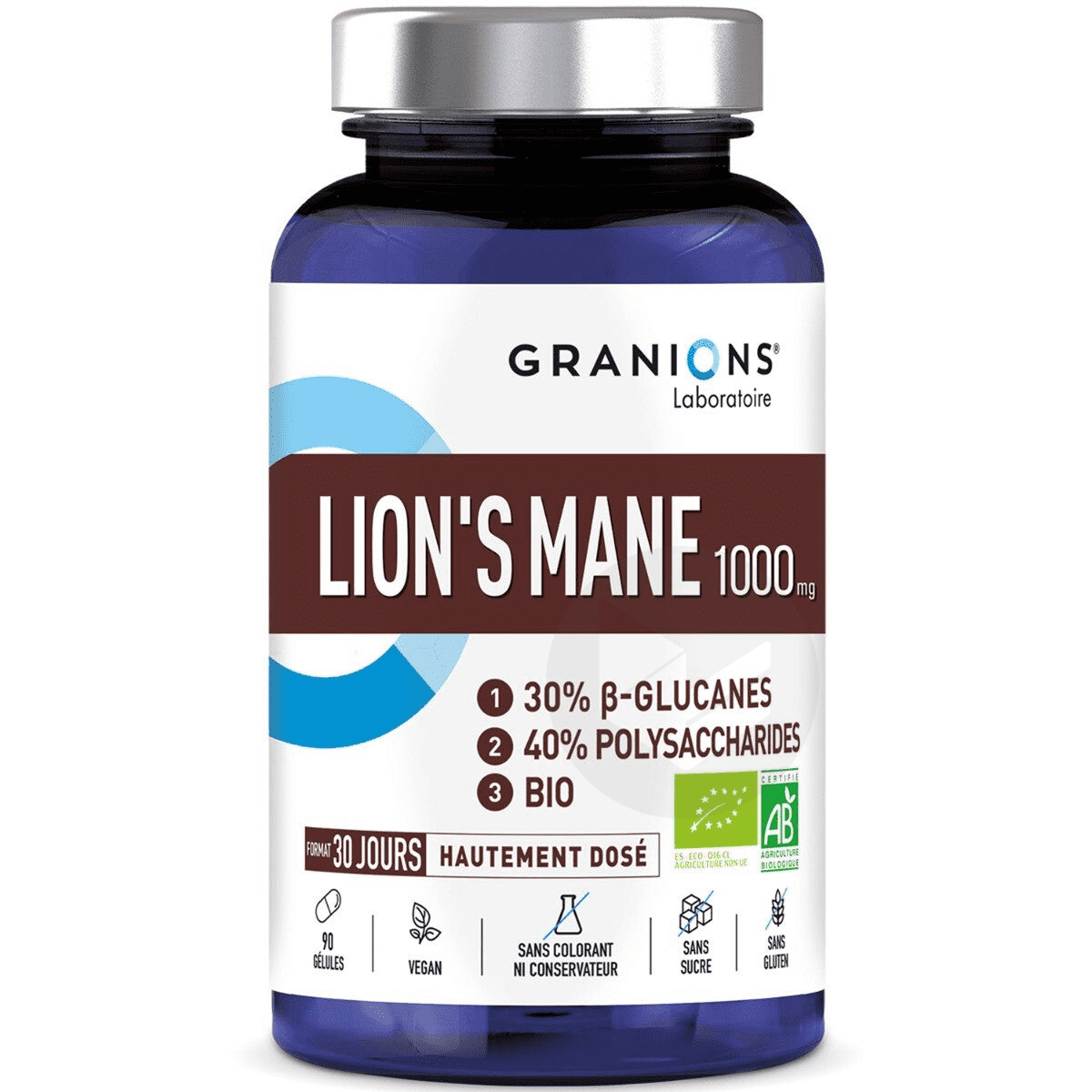 Lion’s Mane BIO 1000 mg 90 gélules