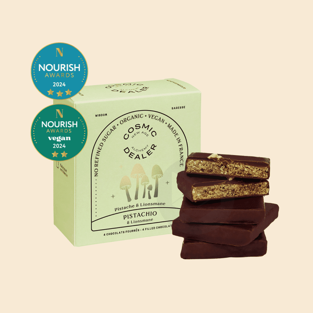 Coffret de 4 Carrés Chocolatés Pistache