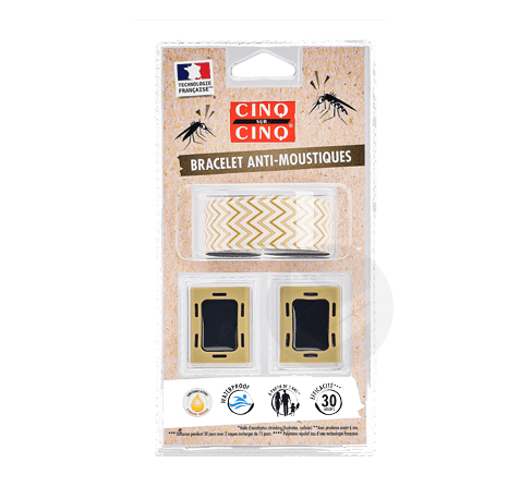 Bracelet Anti-Moustiques Graffiti Noir Dès 3 ans