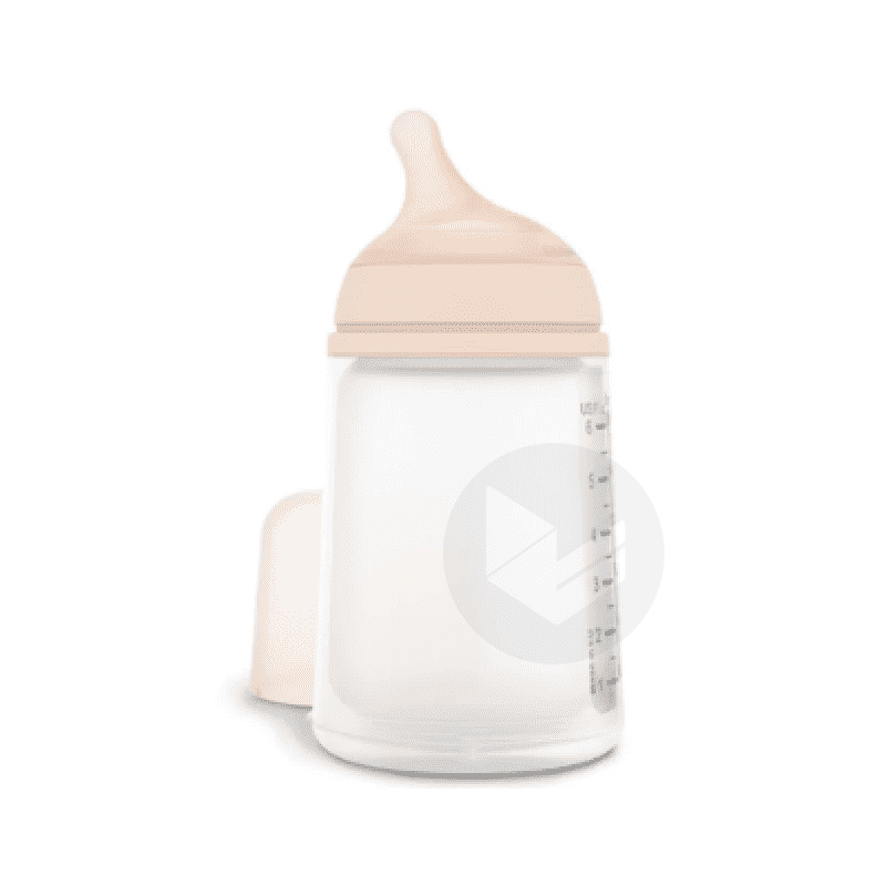 Zero.Zero Biberon Anti-Colique Débit Moyen 270 ml 3 Mois et +