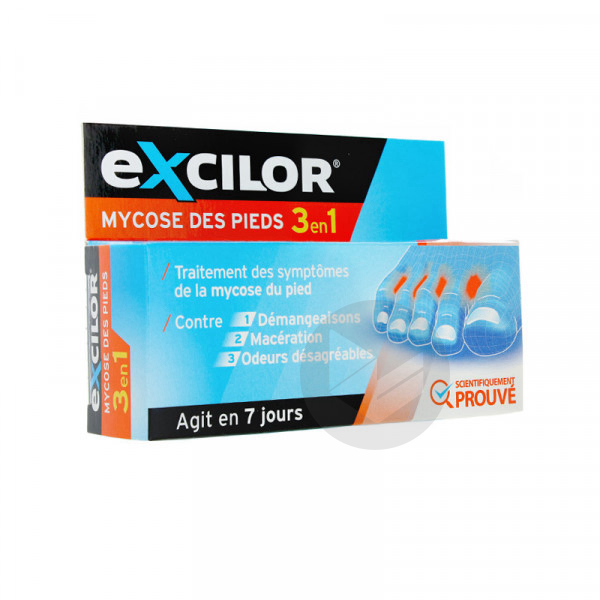 Excilor Mycose Pied 3 en 1