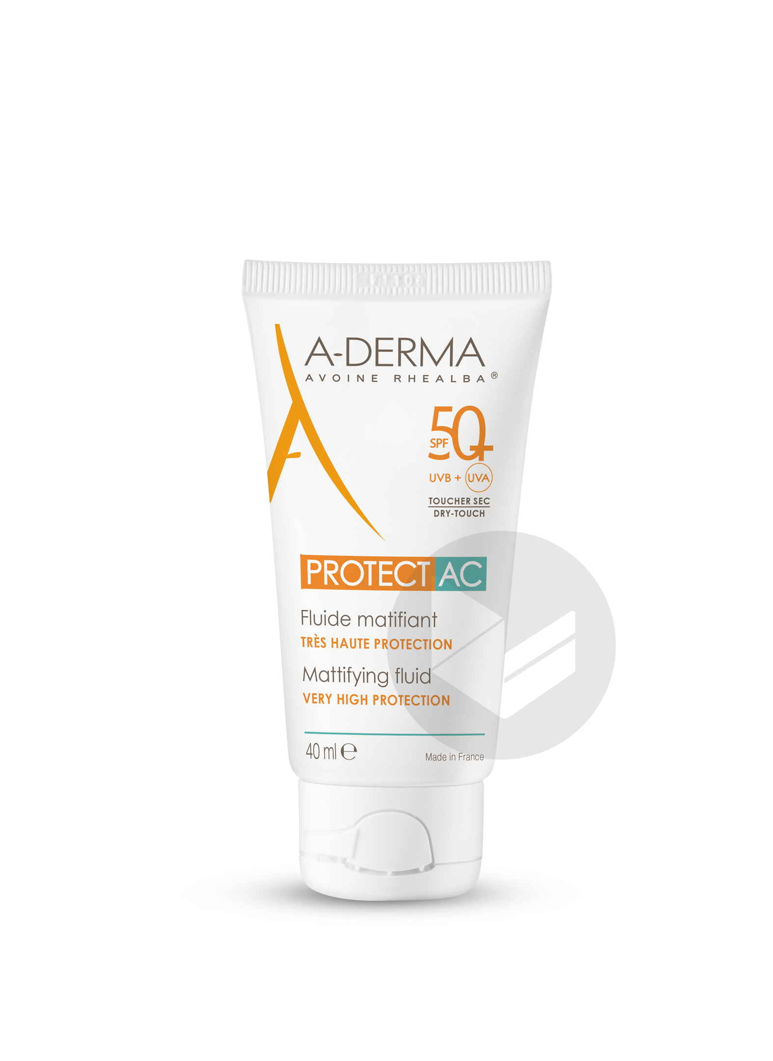 Fluide matifiant SPF 50+ Peaux fragiles au soleil Visage 40ml