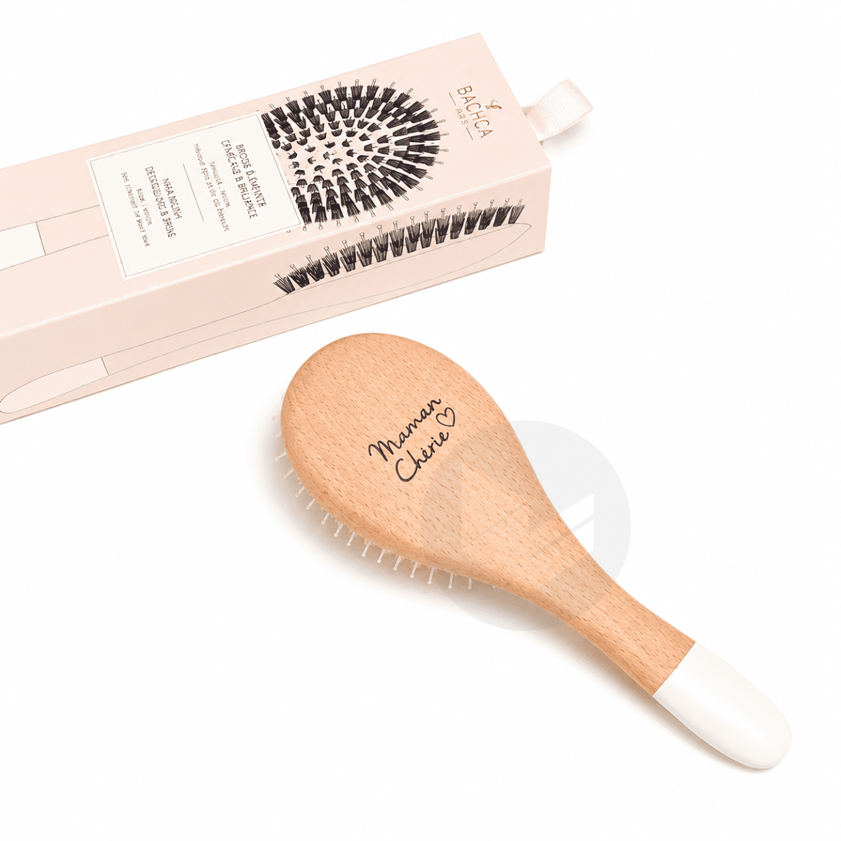 Brosse démêlage et brillance personnalisée Maman Chérie