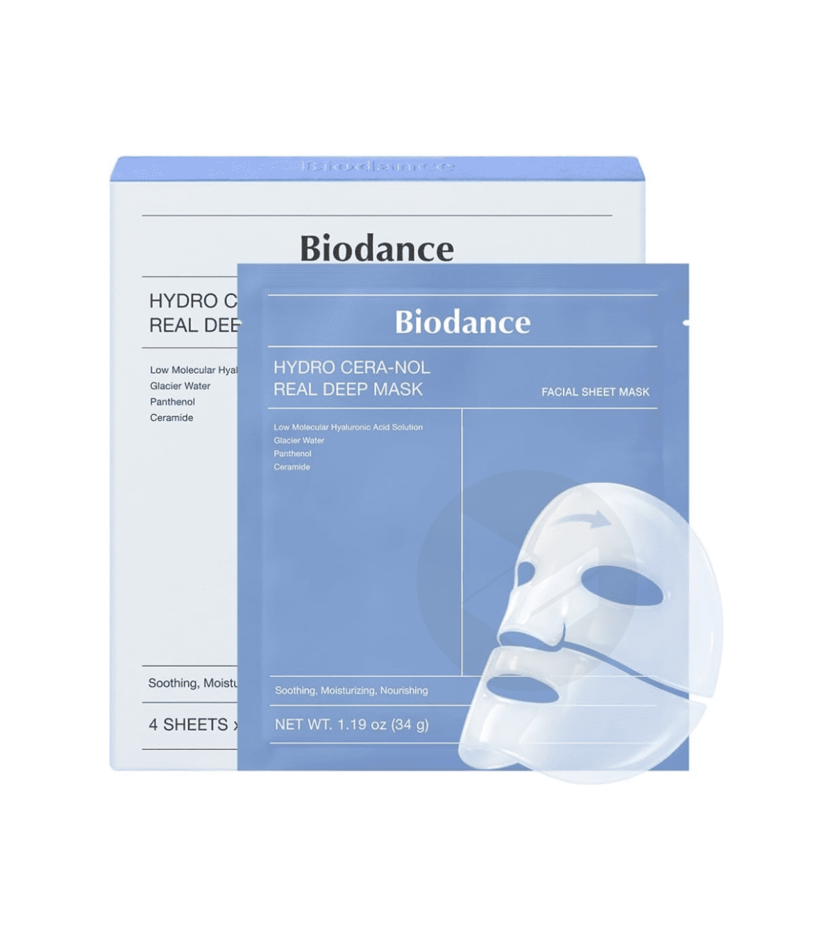 Masques visage Hydro Cera-Nol x4