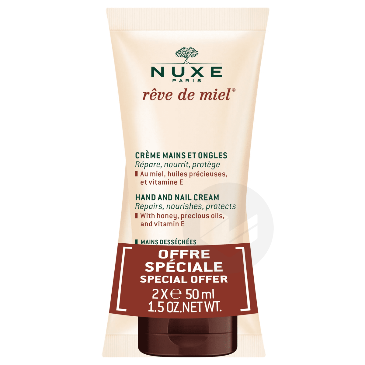 Rêve de Miel Crème Mains & Ongles Mains Desséchées 2x50ml