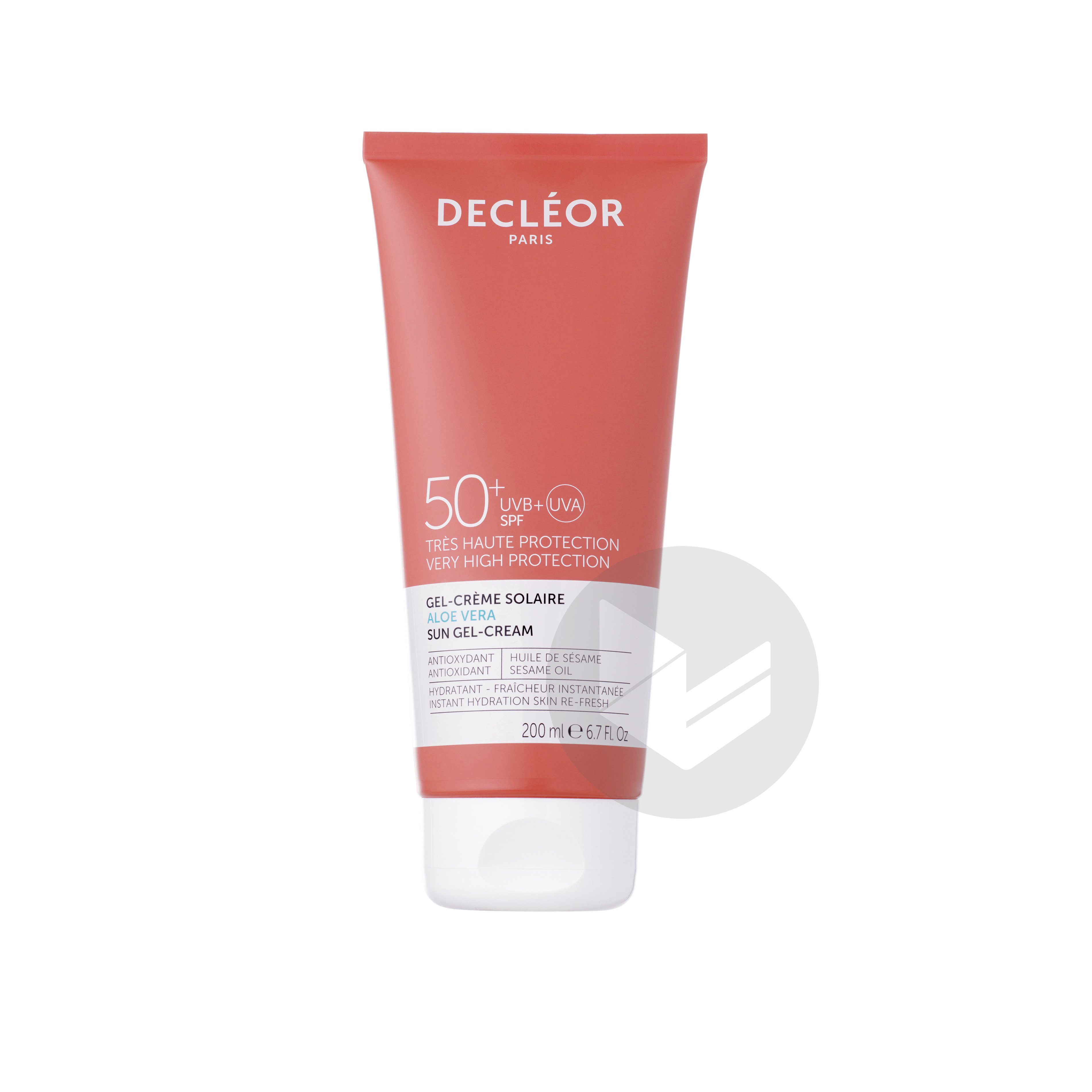 Gel-Crème Solaire SPF 50+ Aloe Vera 200ml