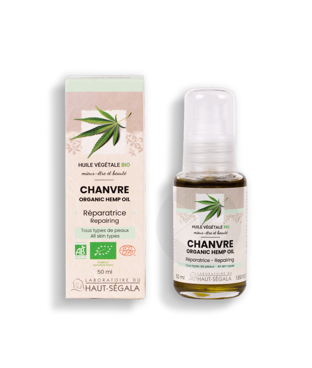 Huile de chanvre certifiée BIO 50ml