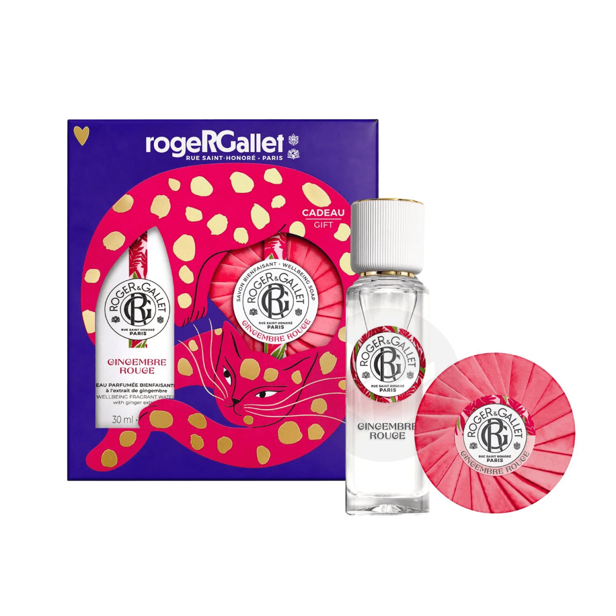 Coffret Gingembre Rouge Eau Parfumée Bienfaisante 30ml + Savon Bienfaisant 100g
