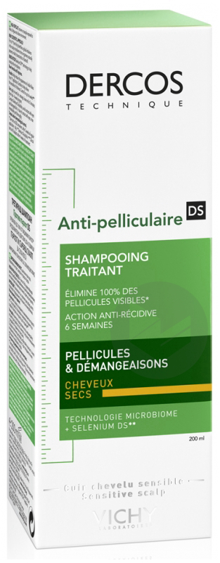 Dercos Technique Anti-pelliculaire DS Shampooing traitant pellicules & démangeaisons cheveux secs