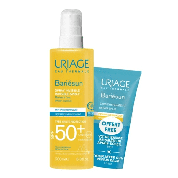 Bariésun Spray Invisible Très Haute Protection SPF50+ 200ml + Baume Réparateur 50ml Offert