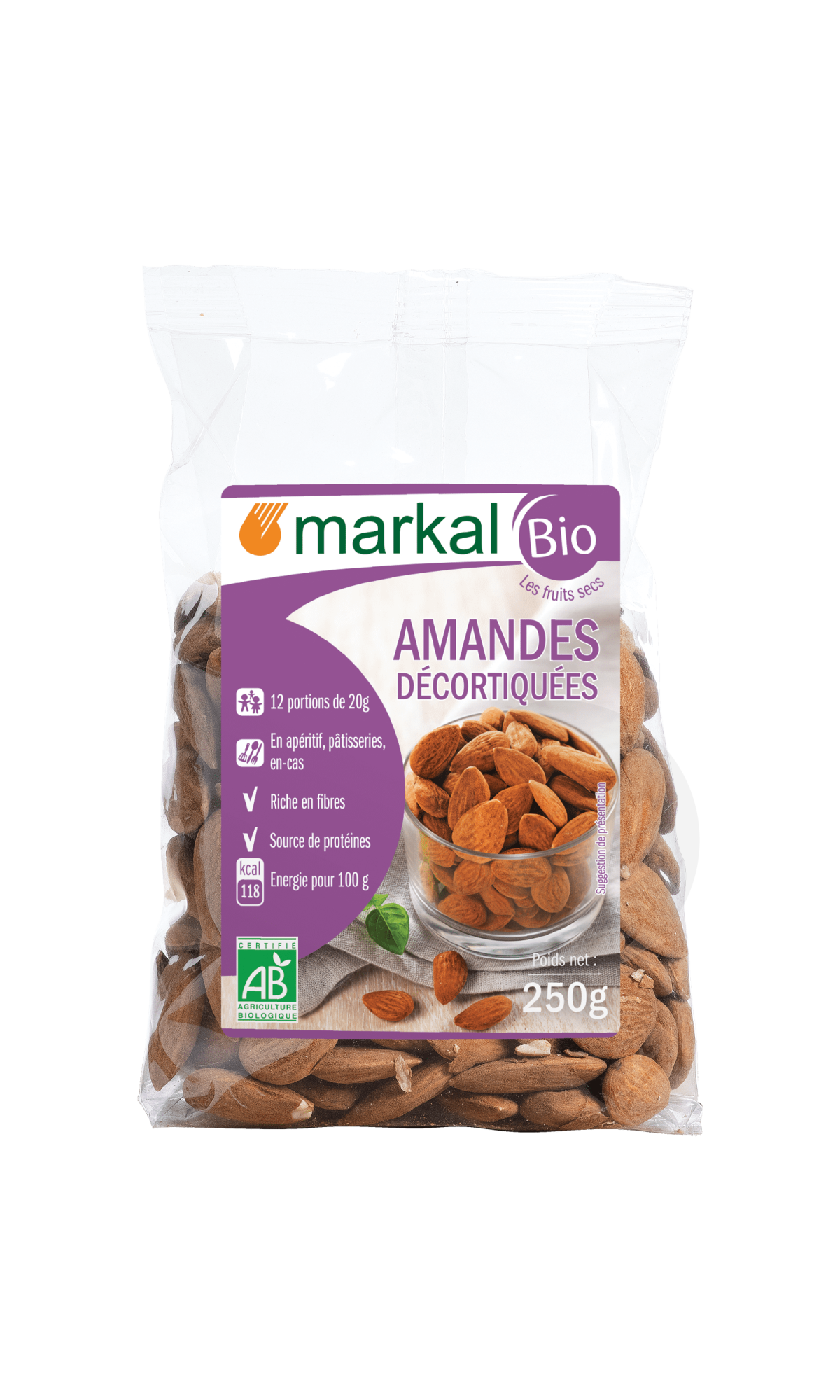 Amandes Décortiquées 250g