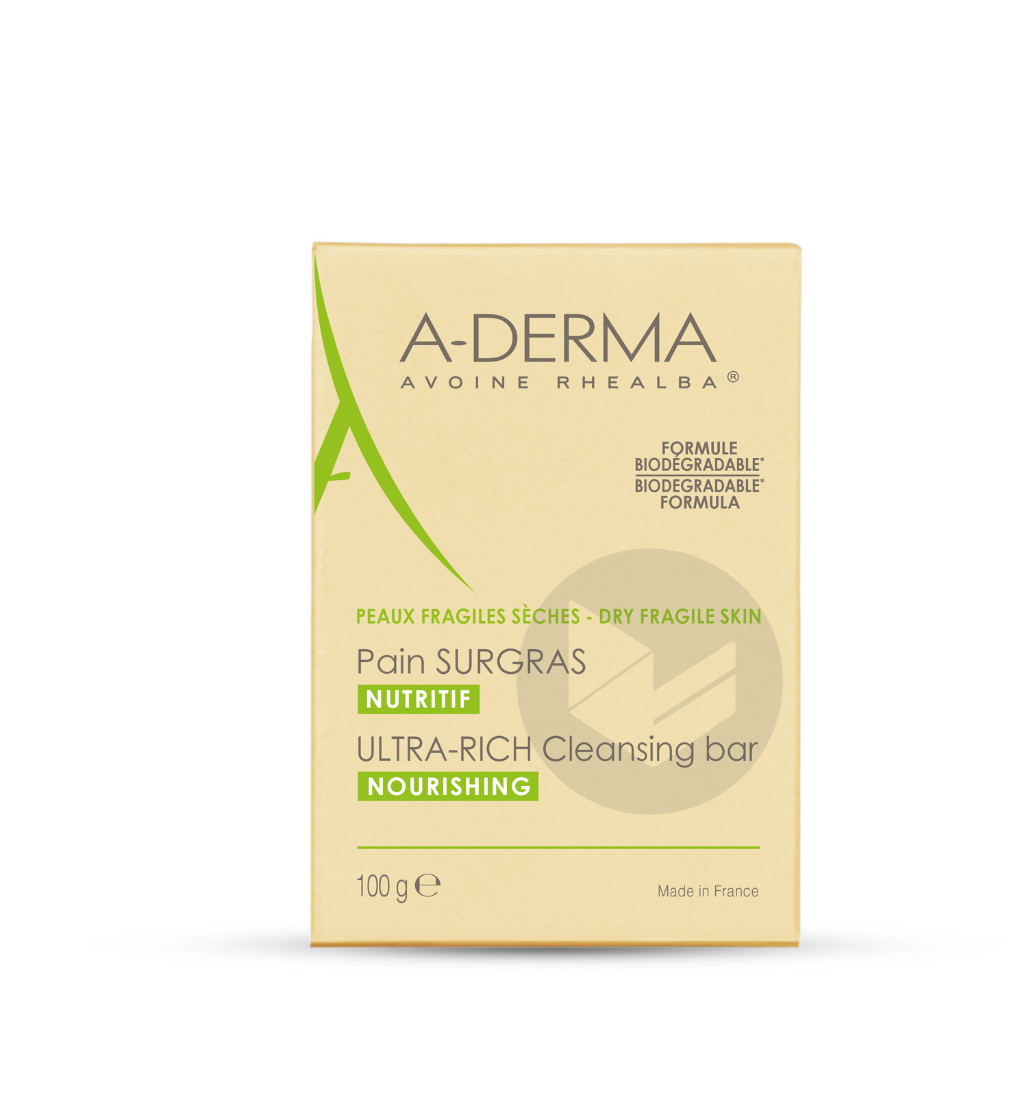 A-DERMA LES INDISPENSABLES Pain surgras - 100g