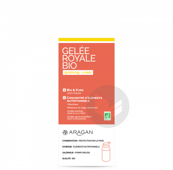 ARAGAN GELEE ROYALE BIO 15000 mg Gelée Fl pompe airless/18g