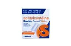 ACETYLCYSTEINE SANDOZ CONSEIL 200 mg Granulés pour solution buvable en sachet-dose (20 sachets de 1g)