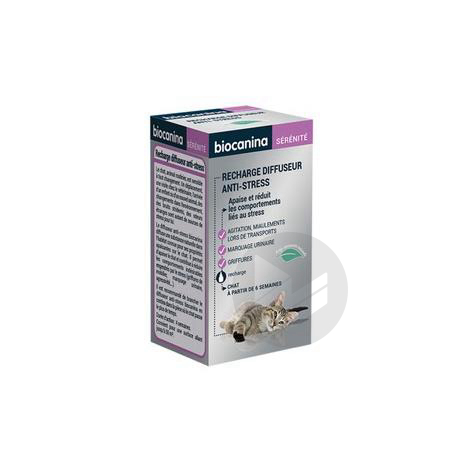 BIOCANINA Recharge pour diffuseur anti-stress chat 45ml