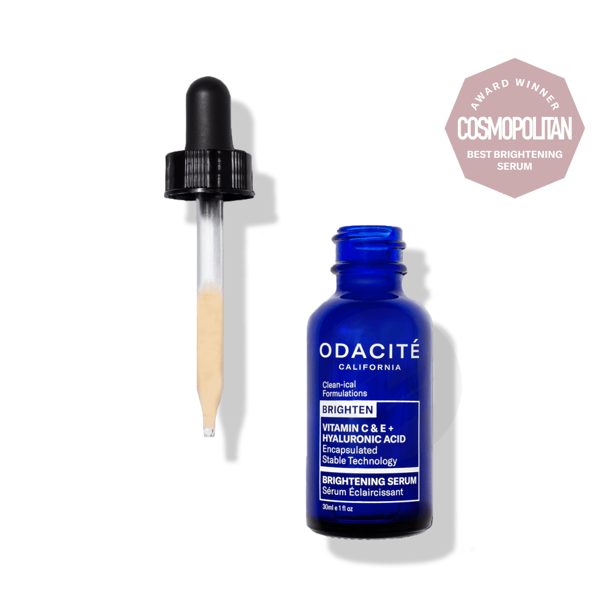 Sérum éclaircissant Vitamine C et E + acide hyaluronique 30ml