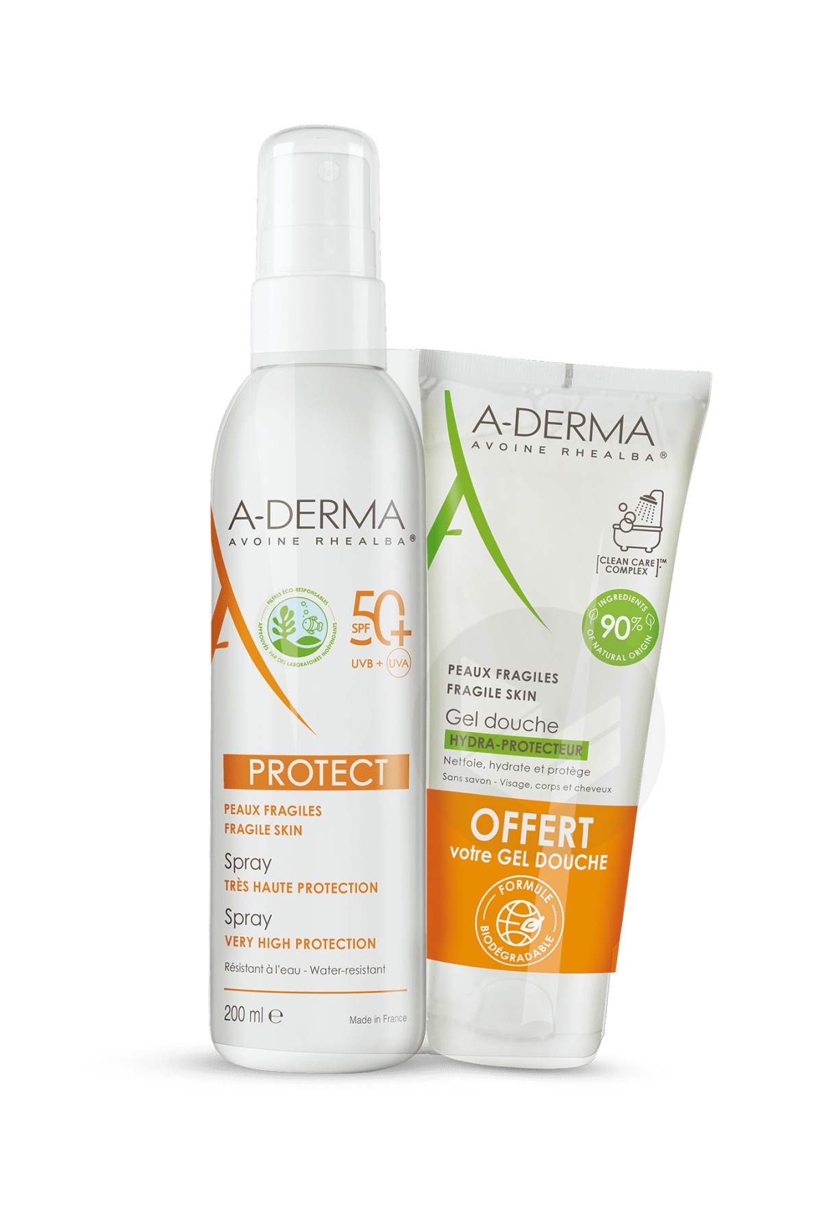 Spray protect 200ml + gel douche hydra protecteur 100ml offert