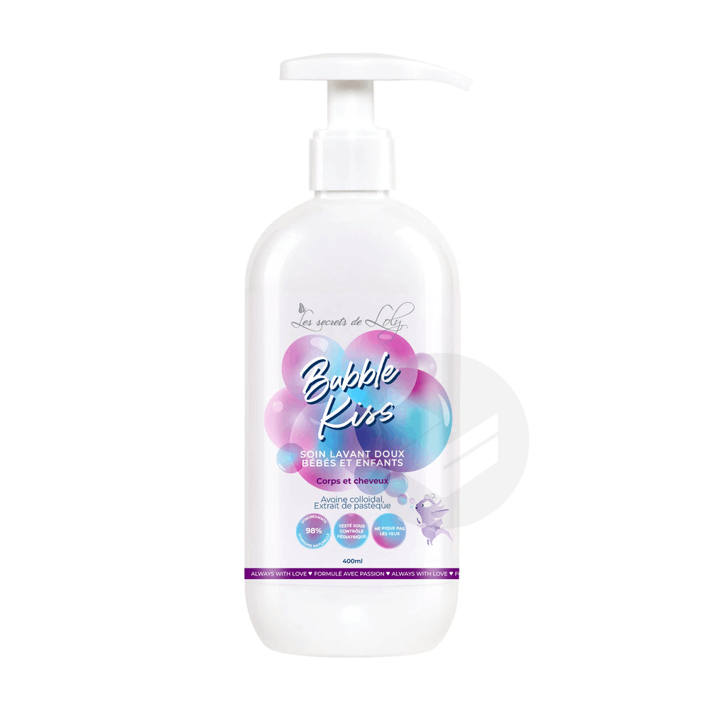 Bubble Kiss Soin lavant doux bébés et enfants Corps et cheveux 400ml