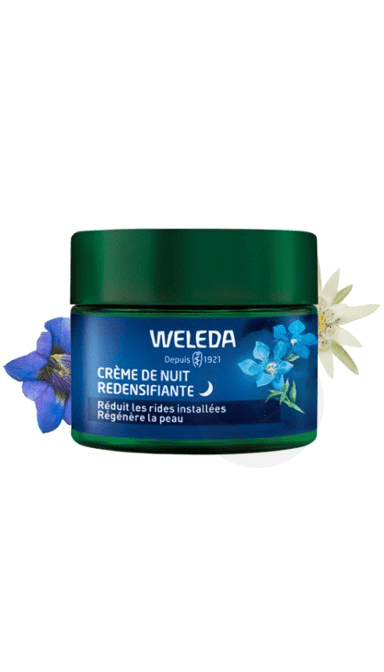 Crème de Nuit redensifiante Gentiane bleue et Edelweiss 40ml