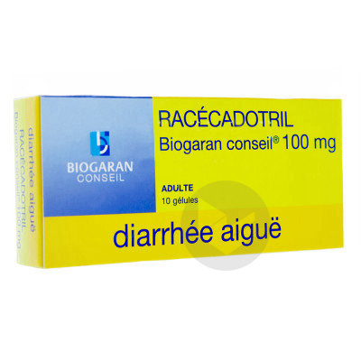 RACECADOTRIL BIOGARAN CONSEIL 100 mg Gélules (Plaquette de 10)