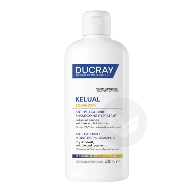 Kelual SQUANORM Shampooing Hydratant Anti-pelliculaire 400ml