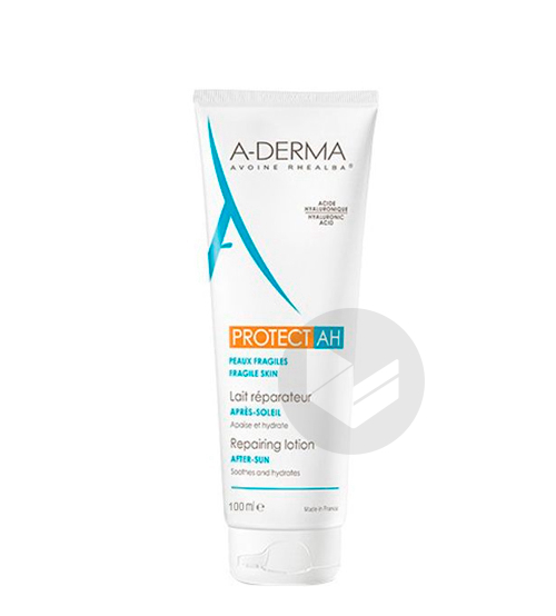 A-DERMA PROTECT-AH Lait-réparateur après-soleil - Peaux fragiles au soleil - Visage et corps - 100ml