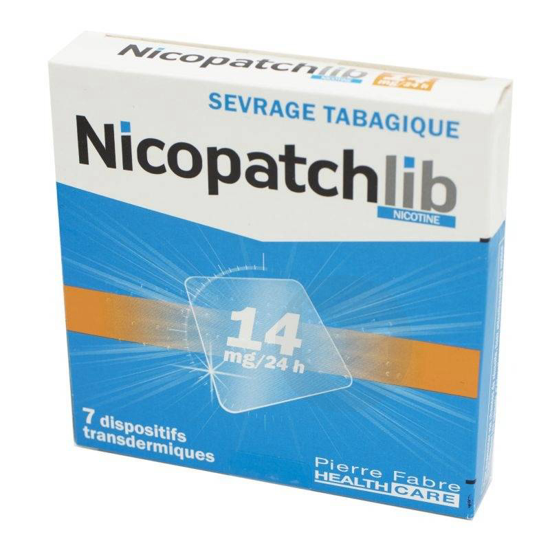 NICOPATCHLIB 14 mg/24 heures, 7 dispositifs transdermiques
