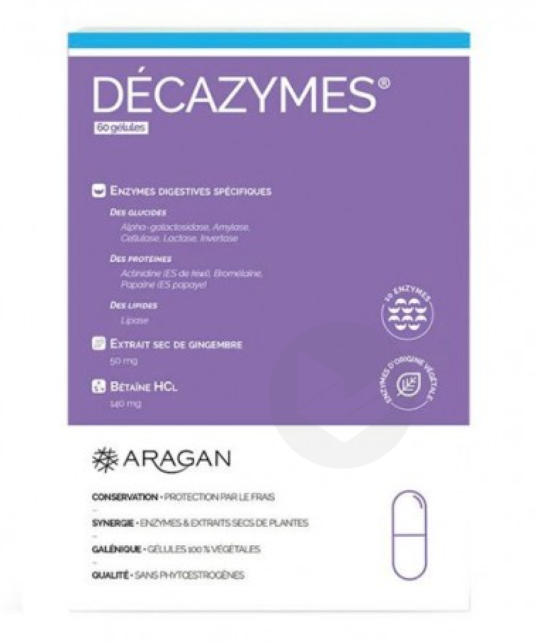 Decazymes Pro 60 gélules