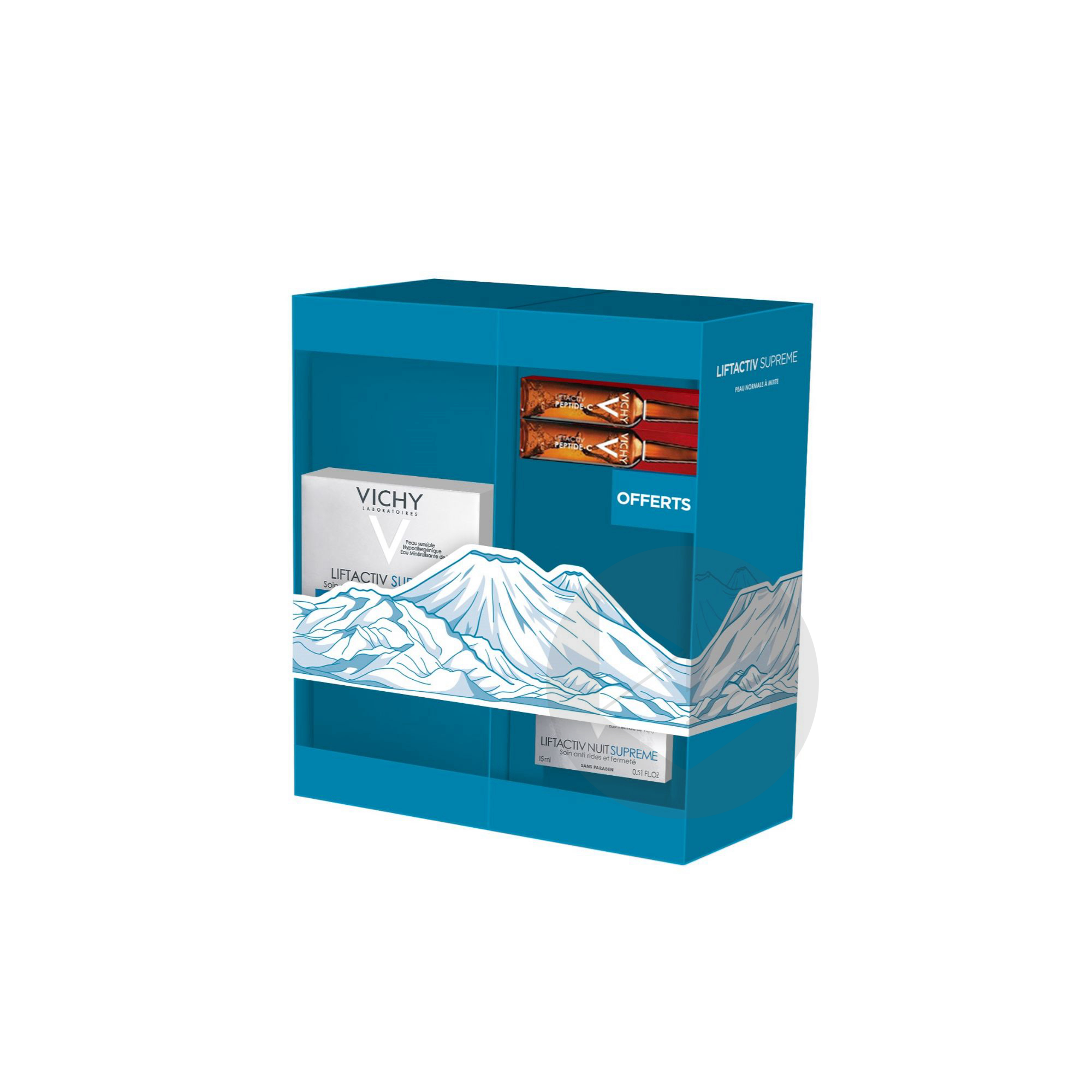 Coffret Anti-rides Liftactiv Supreme Peaux normales à mixtes 50ml