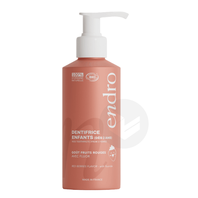 Dentifrice enfants au fluor Fruits rouges 175g