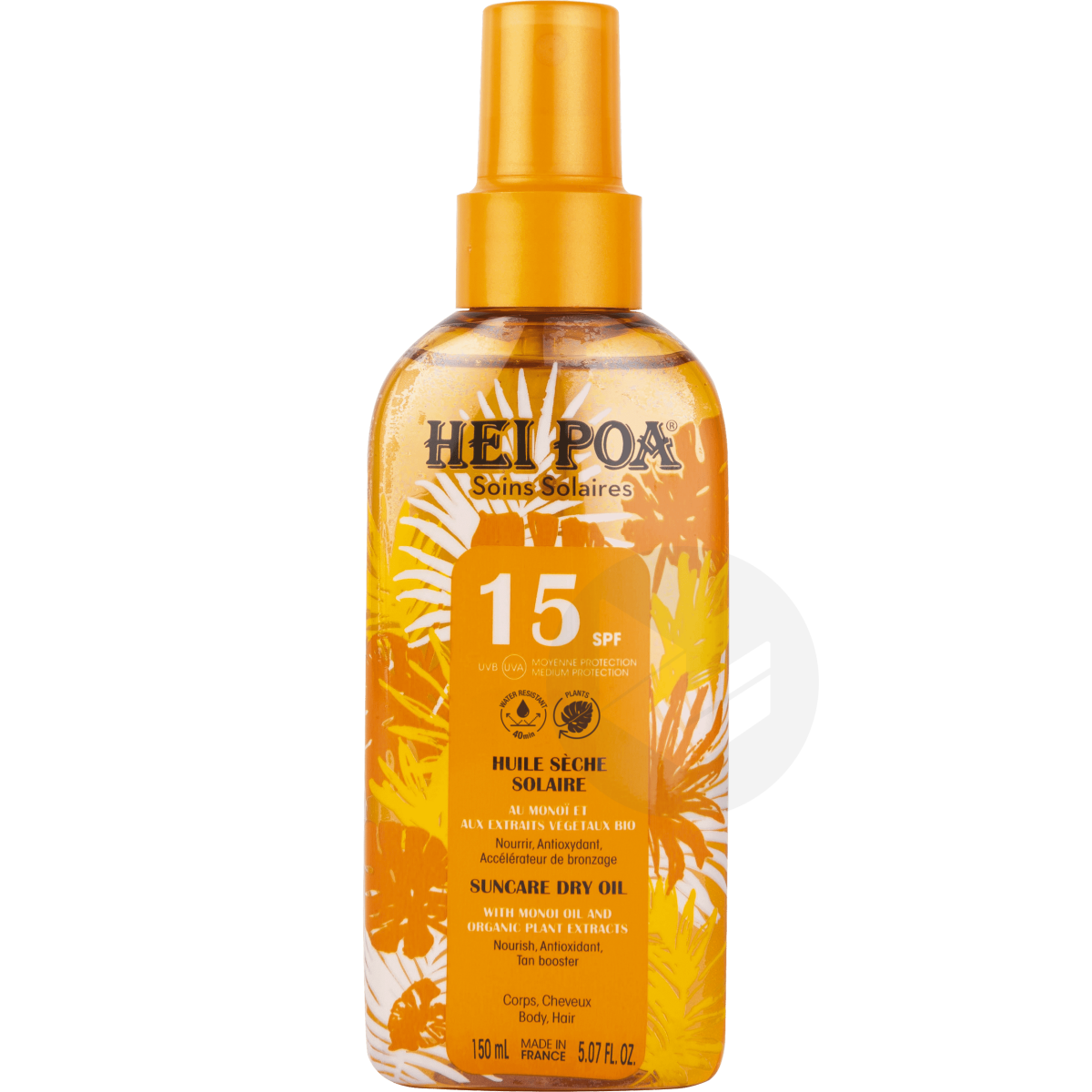 Huile Sèche Solaire SPF15 150ml