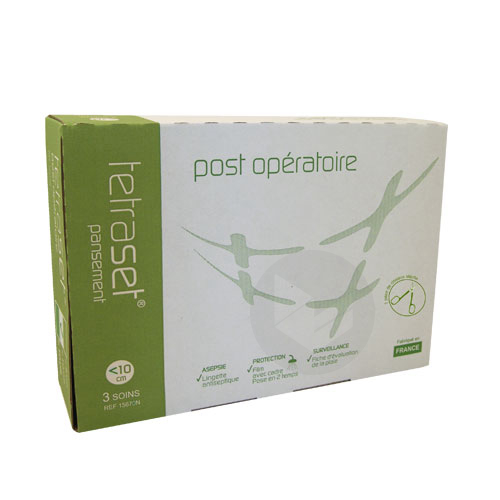 Set pansement post-opératoire plaies jusqu'à 10cm x3