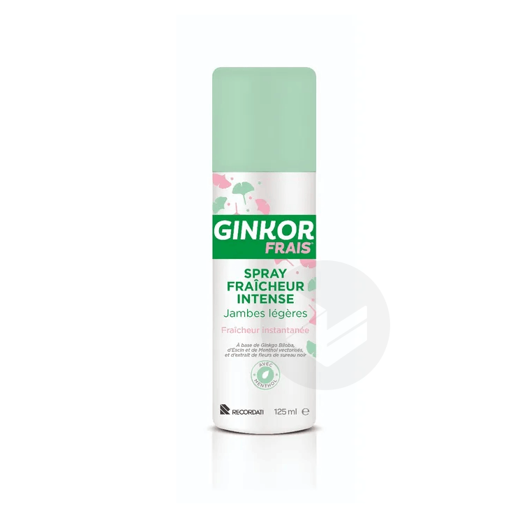 Ginkor Frais Spray Effet Froid Jambes Légères 125ml