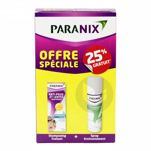PARANIX Shampooing traitant antipoux Fl/200ml+environnement