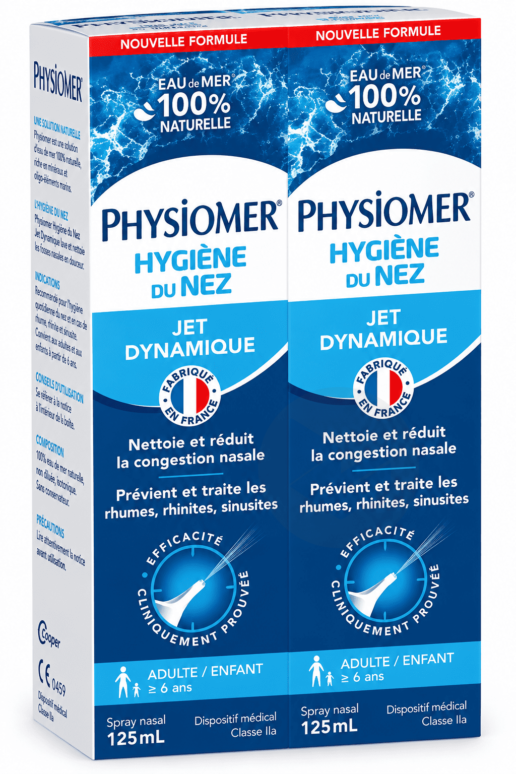 PHYSIOMER Hygiène du Nez Jet Dynamique 2x125ml
