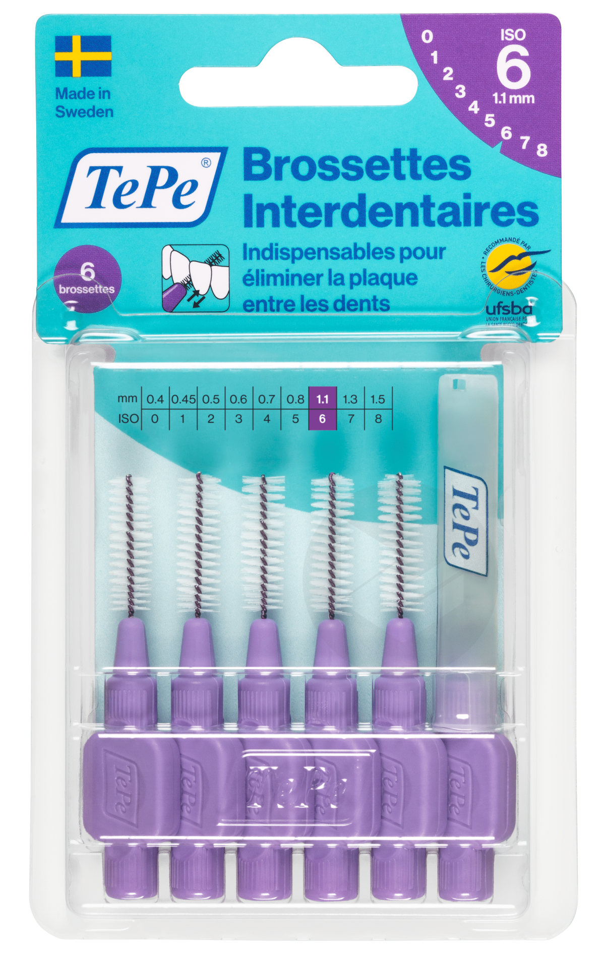 Brossettes Interdentaires x6 Taille : 6