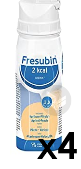 Fresubin 2Kcal Drink Pêche/Abricot 4x200ml