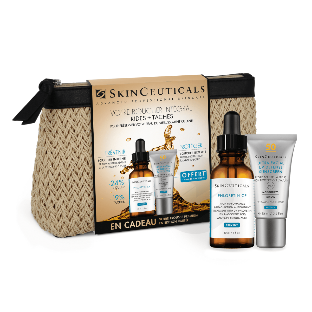 Trousse Bouclier Intégral Rides + Taches Phloretin CF 30ml