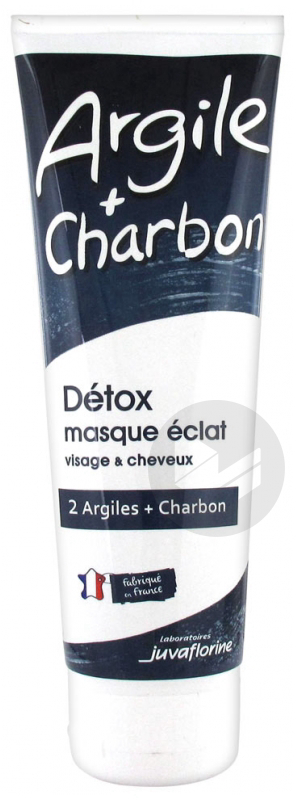 DÉTOX MASQUE ÉCLAT VISAGE & CHEVEUX 2 argiles + charbon, 300 g